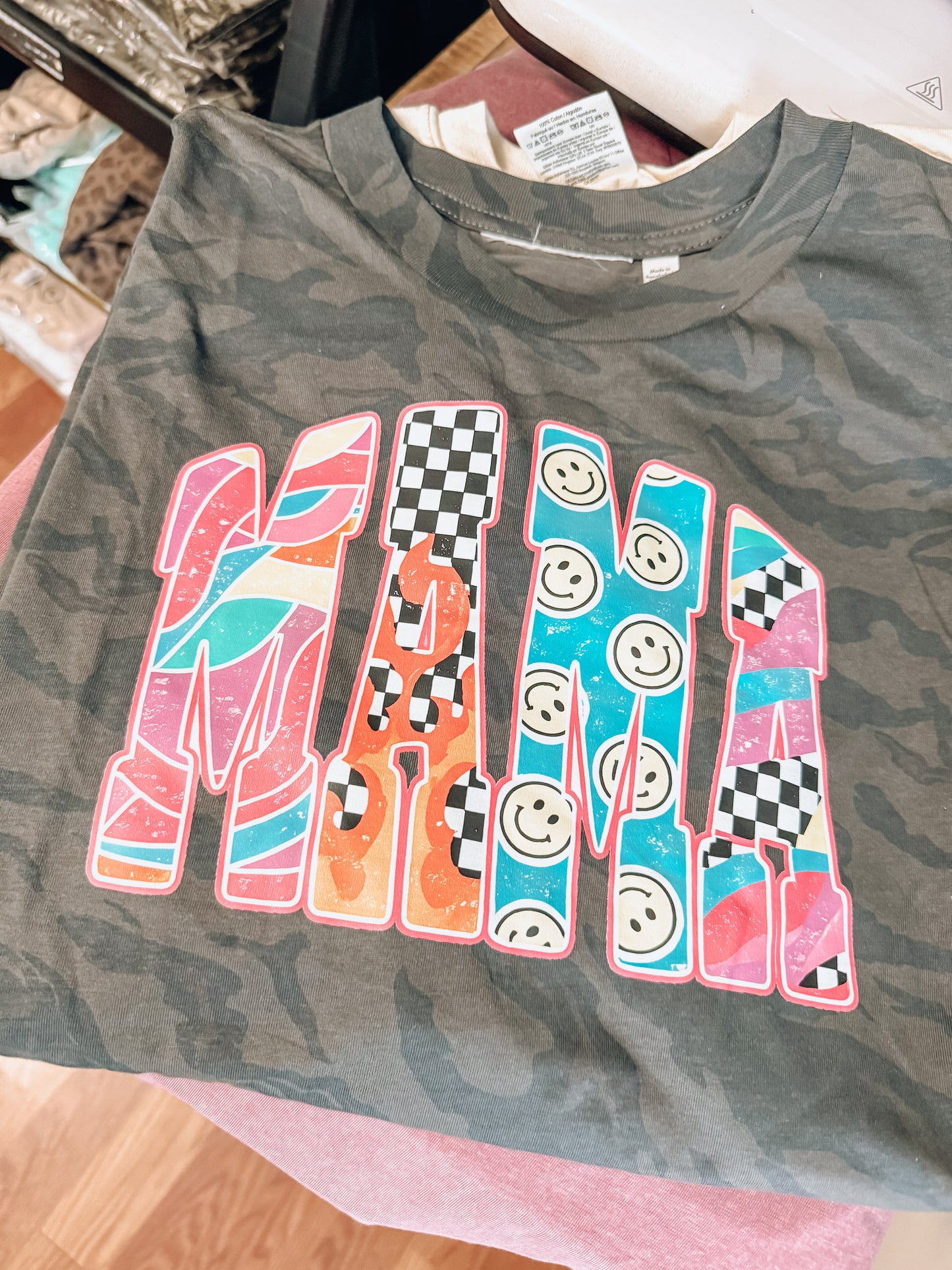 Medium - mama oversized zebra tee