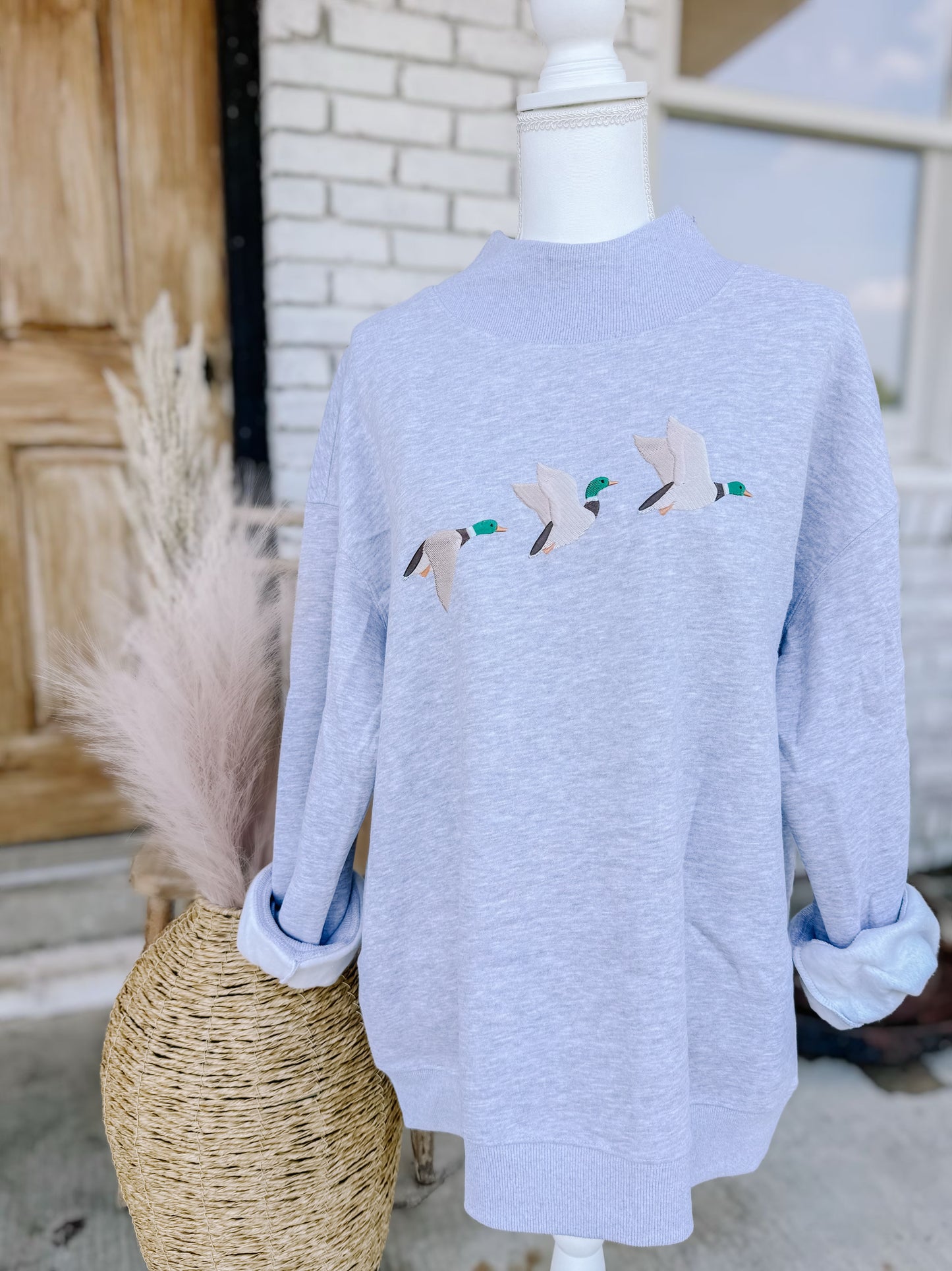 3 little mallards mock neck
