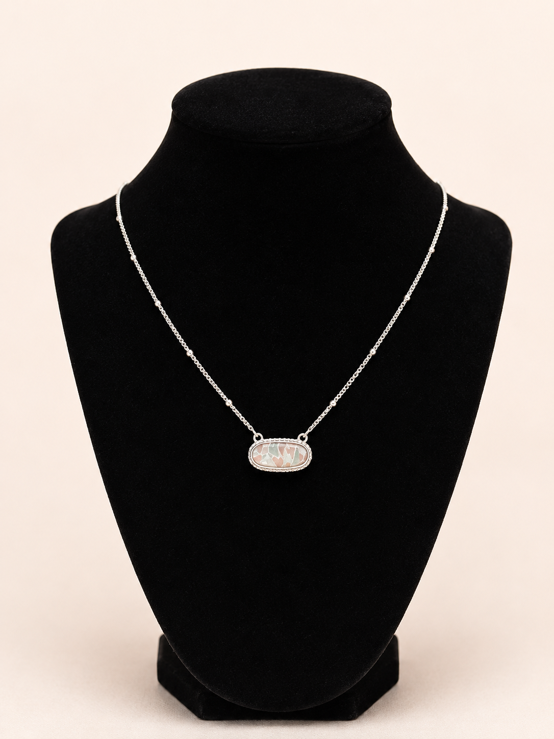 Camo Silver Necklace