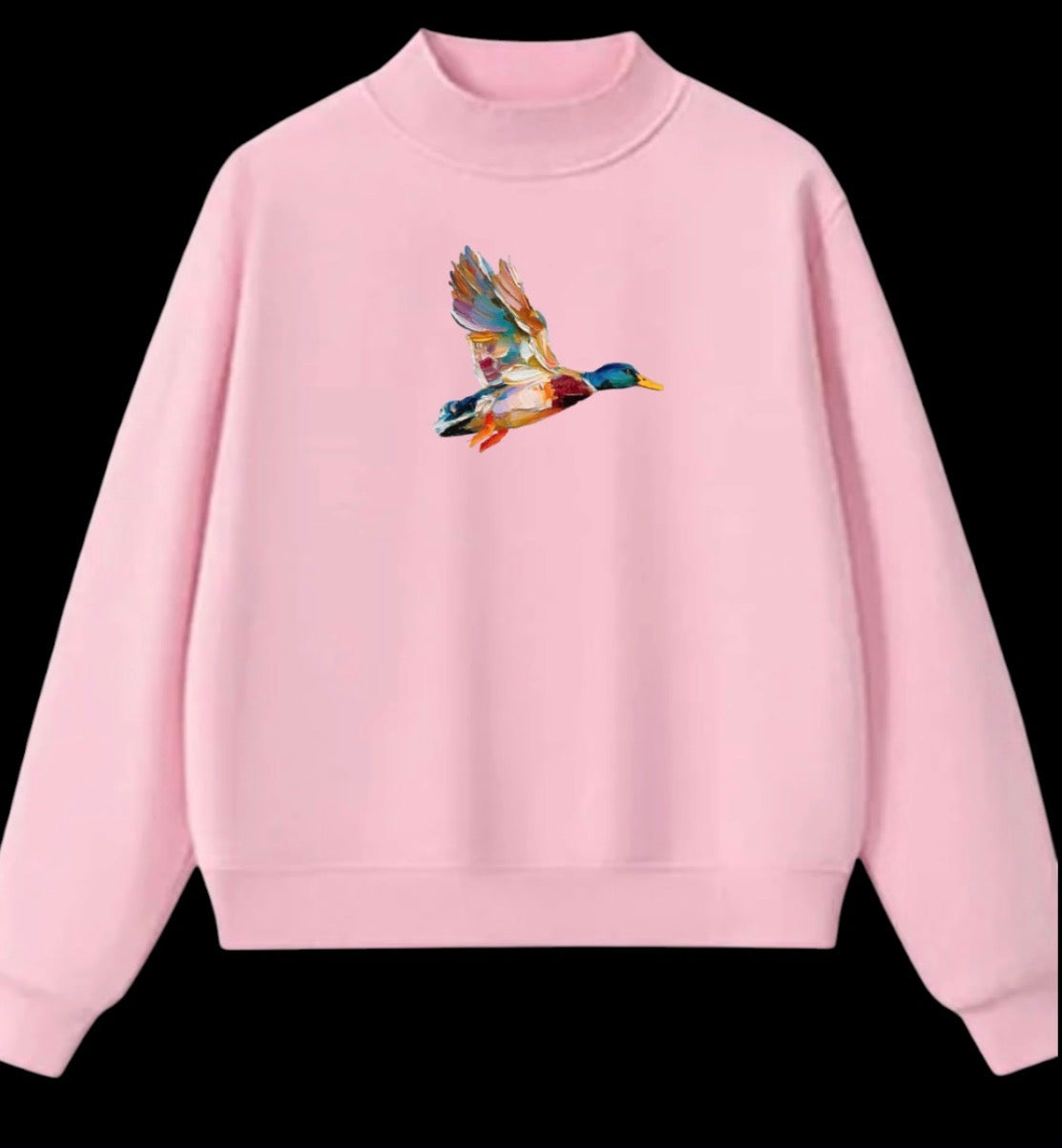 Girlie Mallard Mock Neck