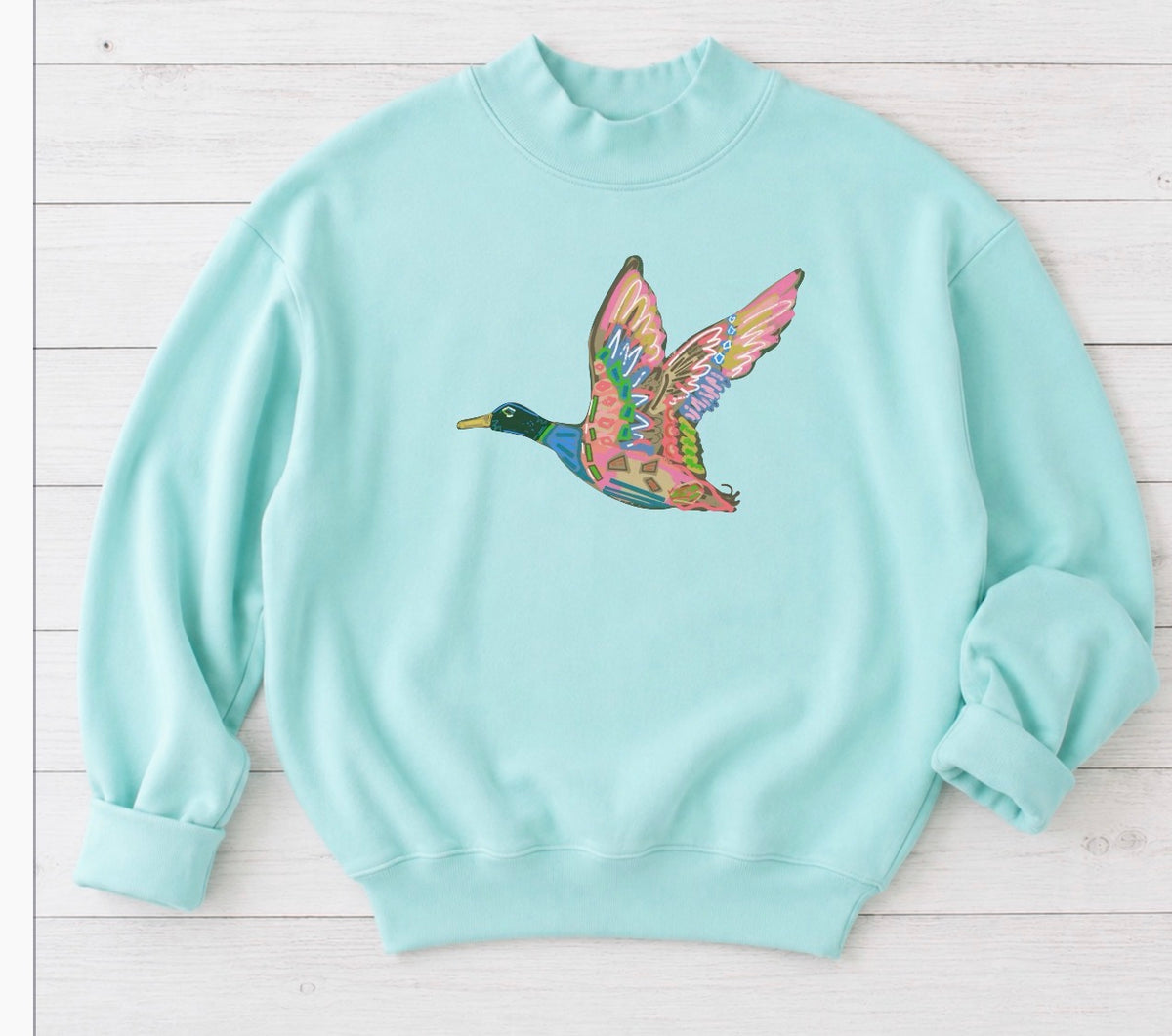 Color me mallard mockneck