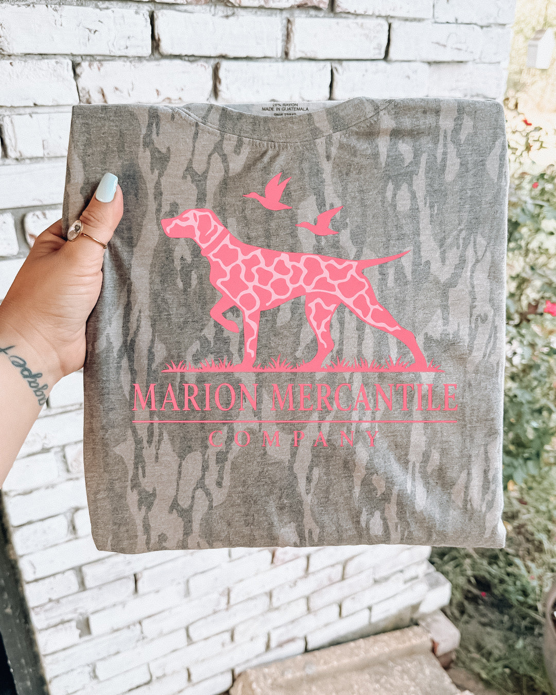 Pink Bird Dog Bottomland Tee