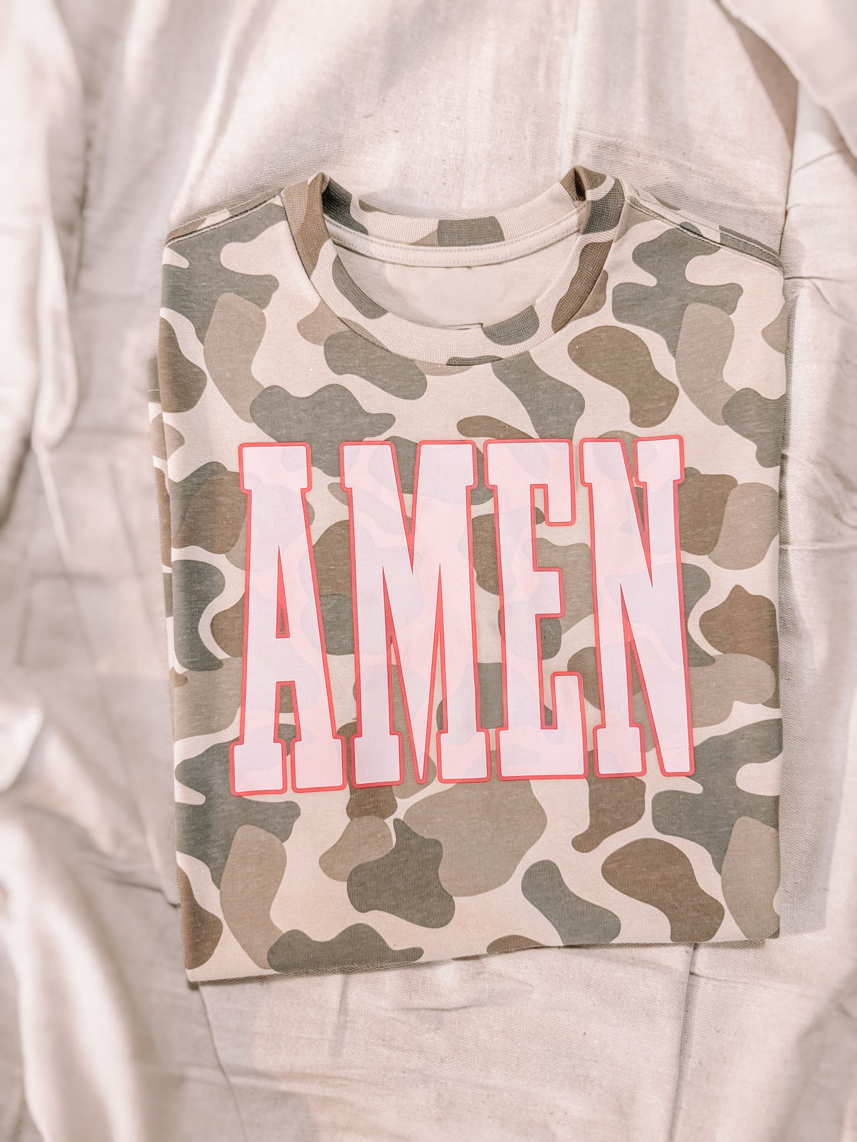 Duck Camo Amen Oversized Tee