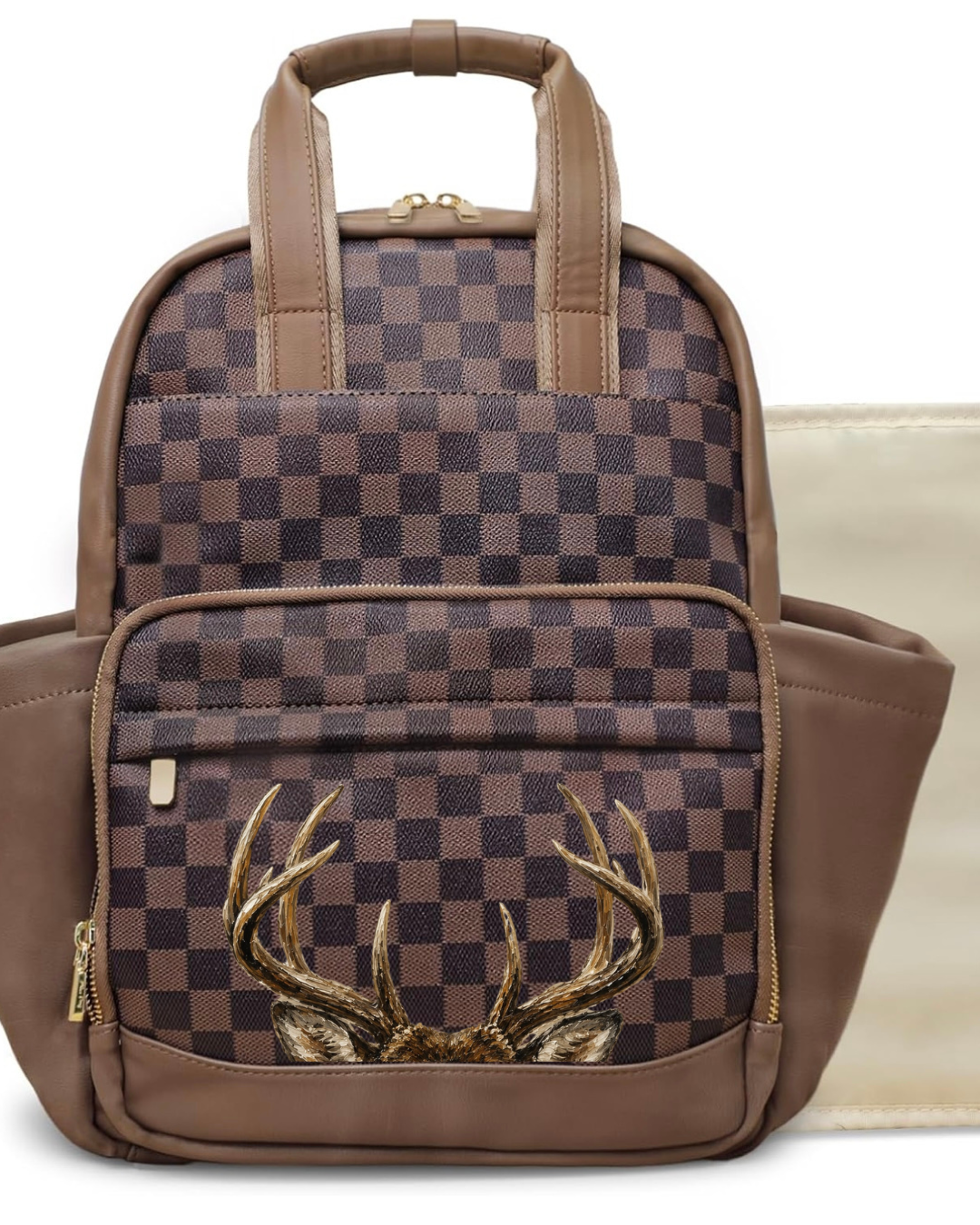 Checkered Buck Fever Diaper bag
