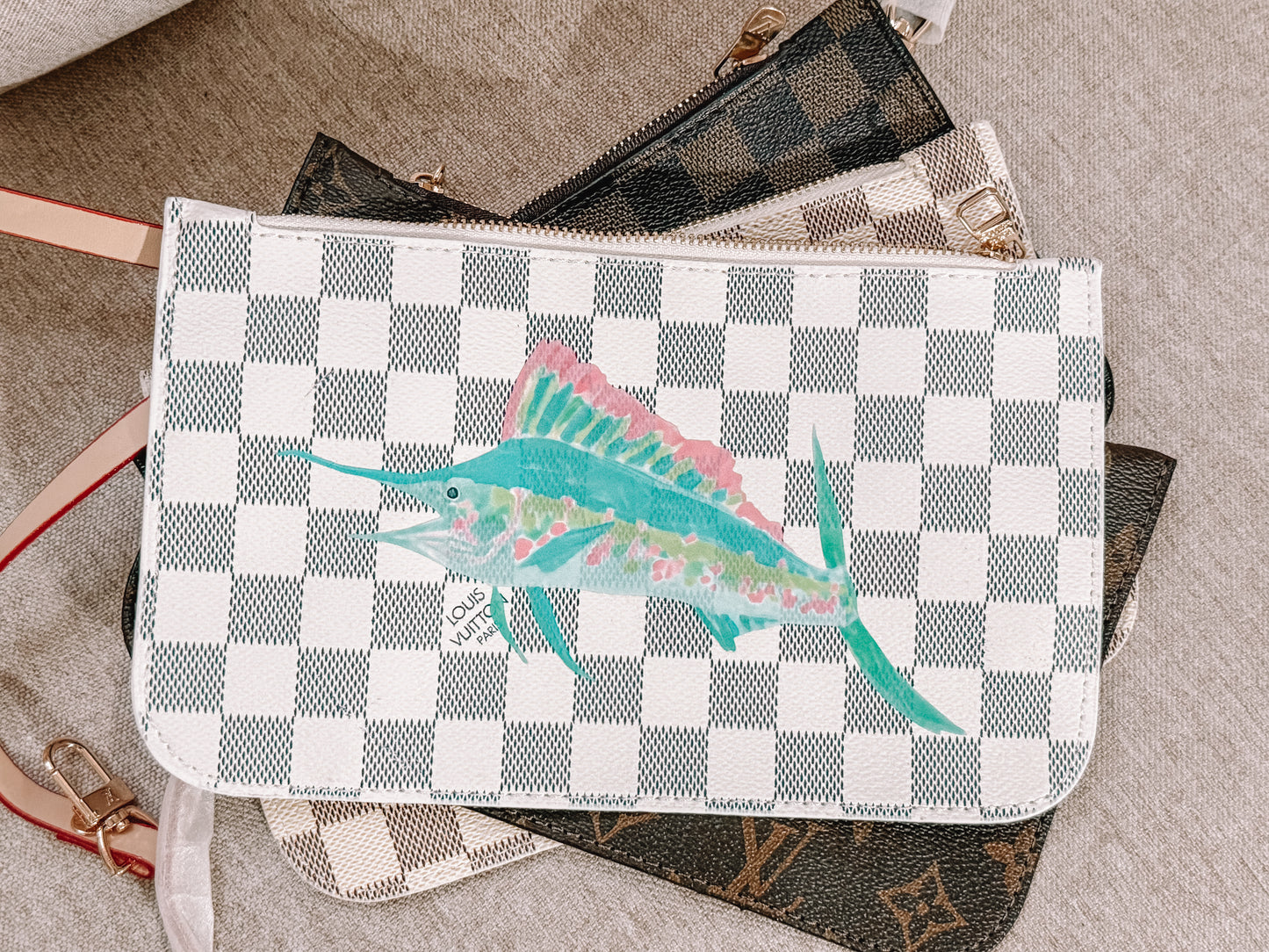 Water Color Under The Sea Wristlet