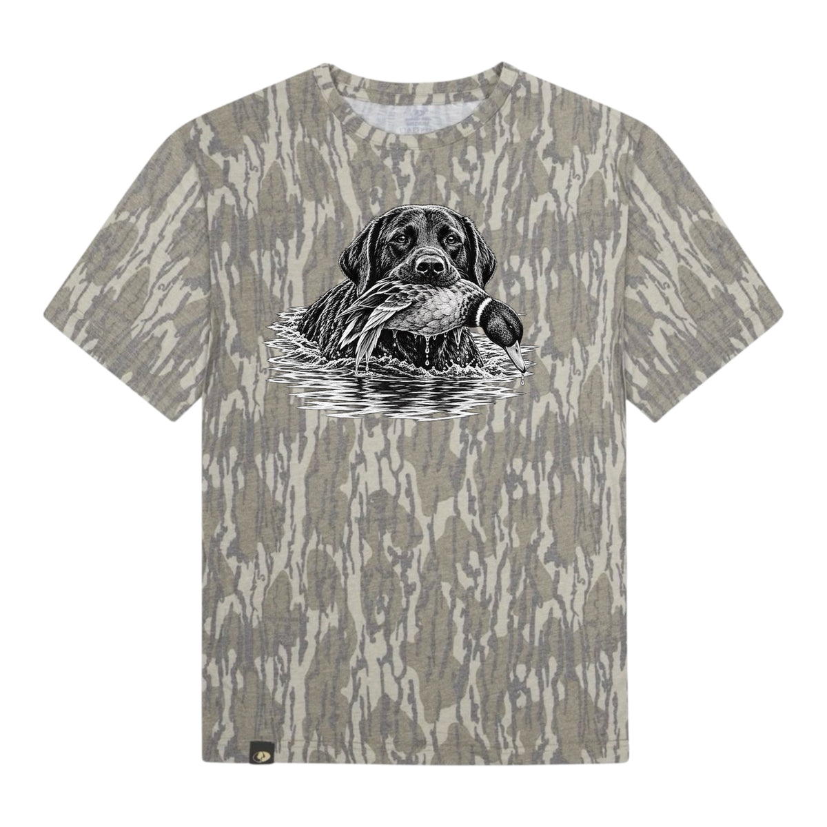 Black Lab Retriever bottomland tee