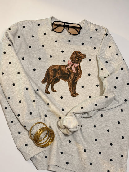 Polkadot Dog Crewneck