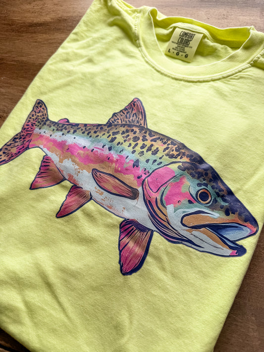 The Rainbow Trout Neon Tee
