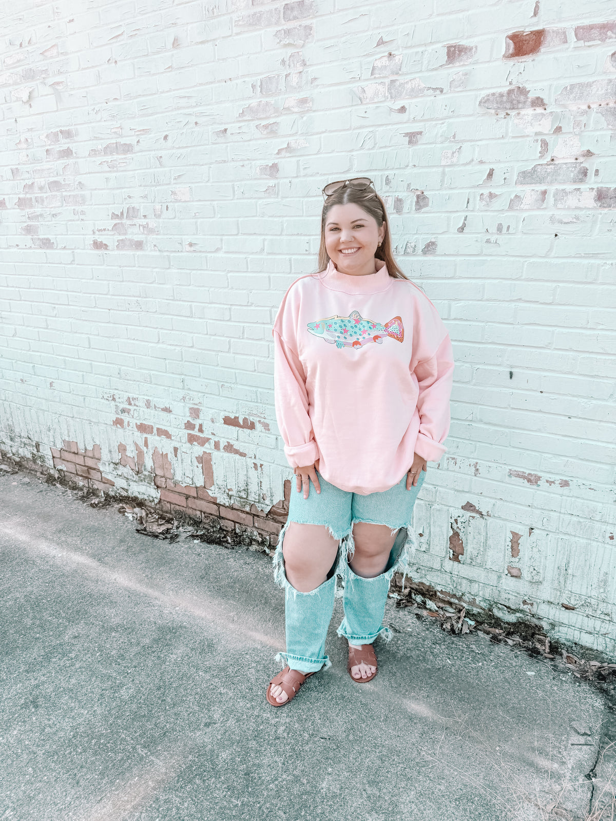 Funky Trout Mockneck