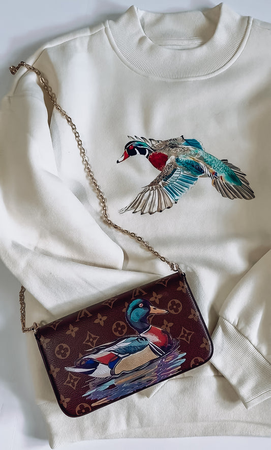 Flying Fowl Mock Neck
