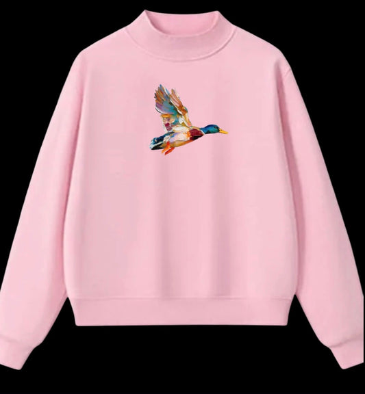 Girlie Mallard Mock Neck
