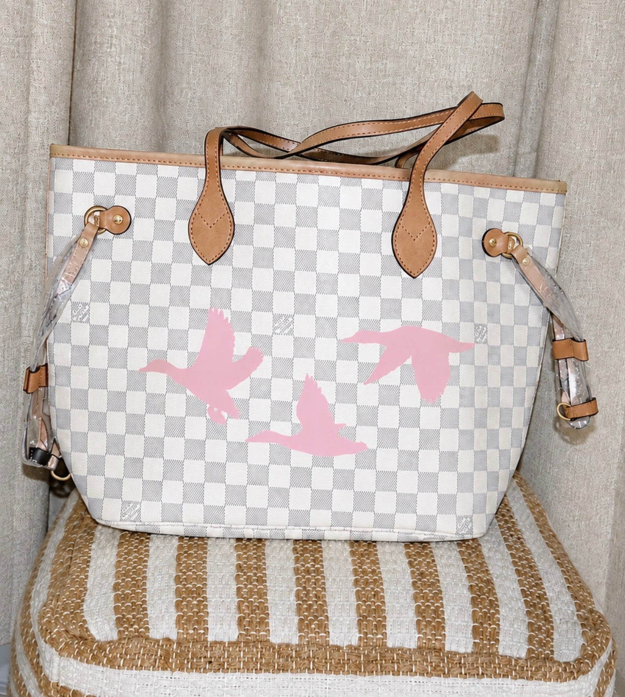 Pink Flight Never full Tote