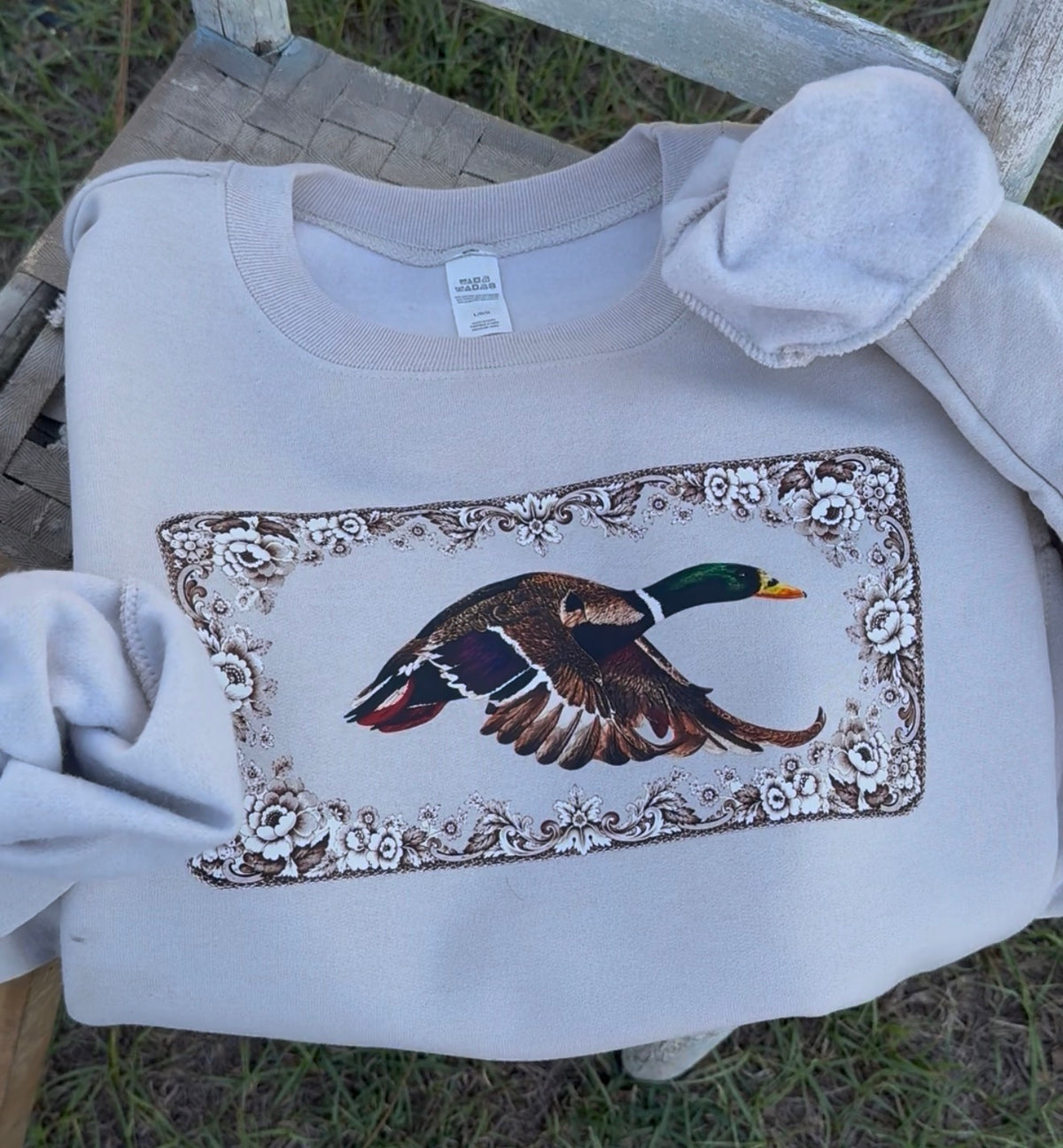 Flying Mallard Transferware Sweatshirt