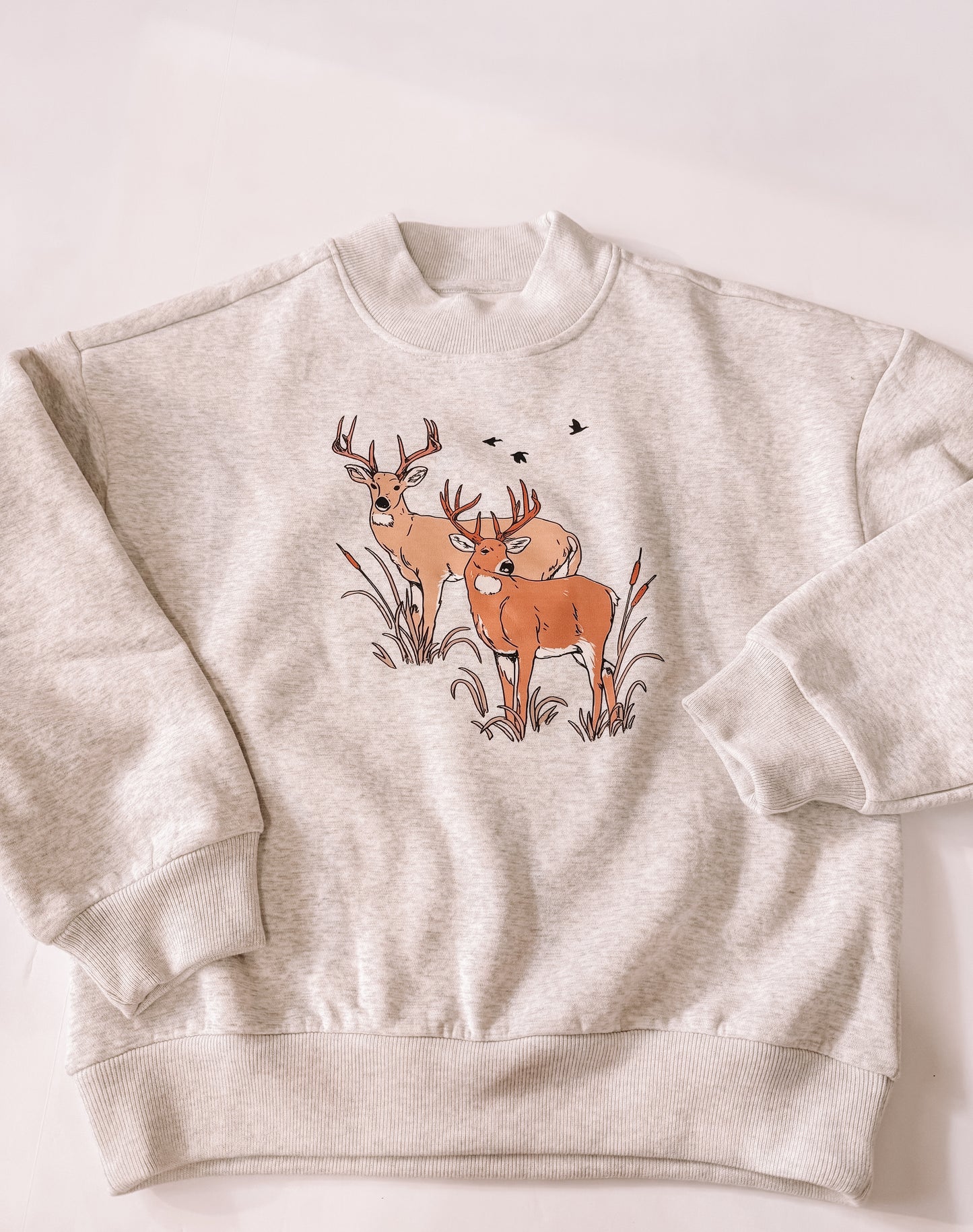 Twin White Tail Mockneck