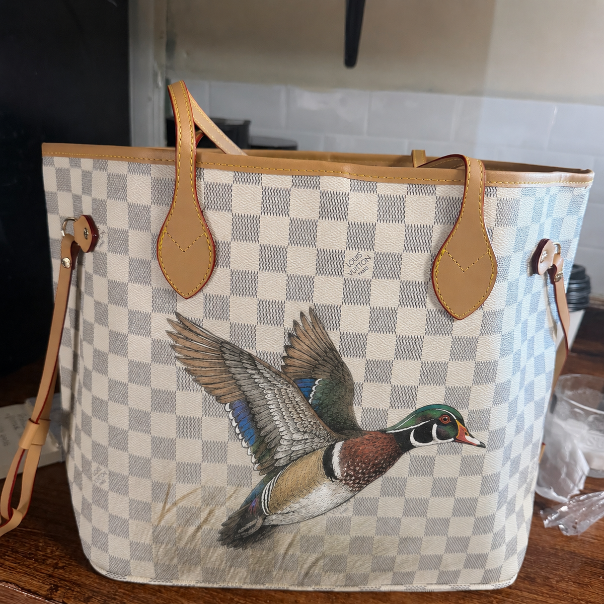 Wood Duck LV inspired Tote
