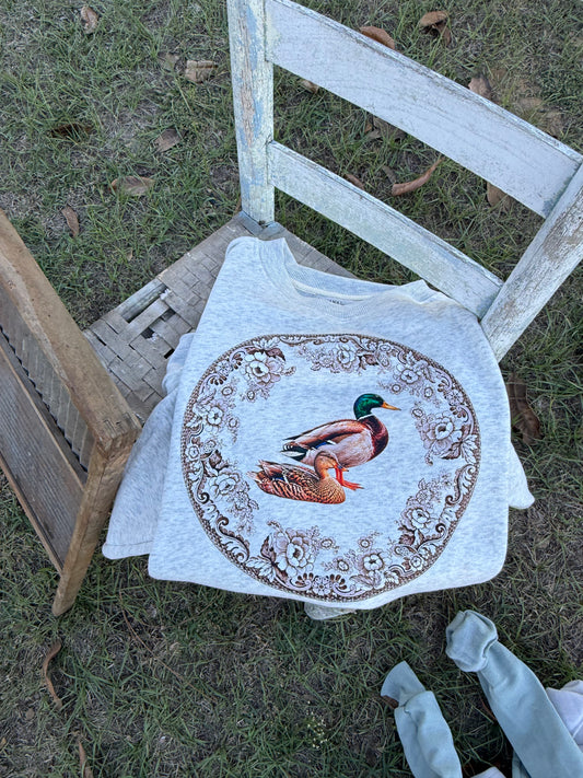 Mallard Pair Transferware Sweatshirt