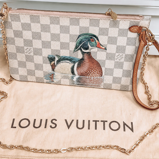 Wood duck LV Inspired cross body bag