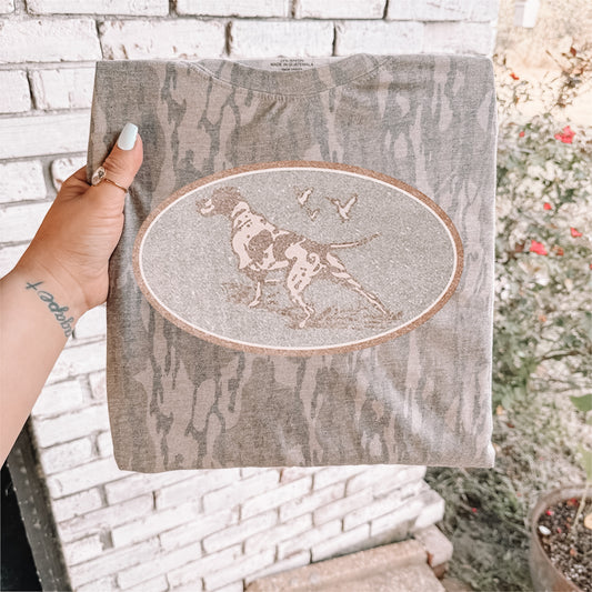 Hunting Dog Bottomland camo Tee