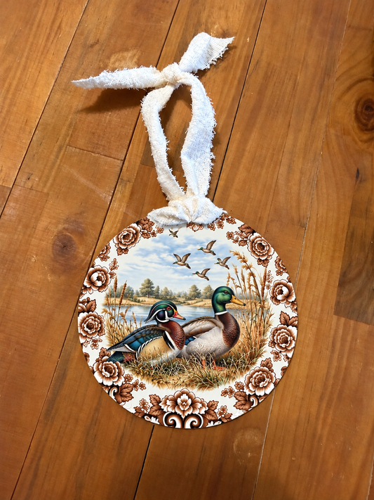 Wood Duck & Mallard Wildlife Ornament – 3.5"