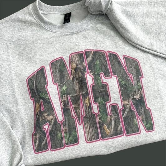 Amen Camo Crewneck