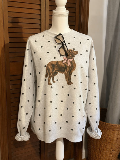 Polkadot Dog Crewneck