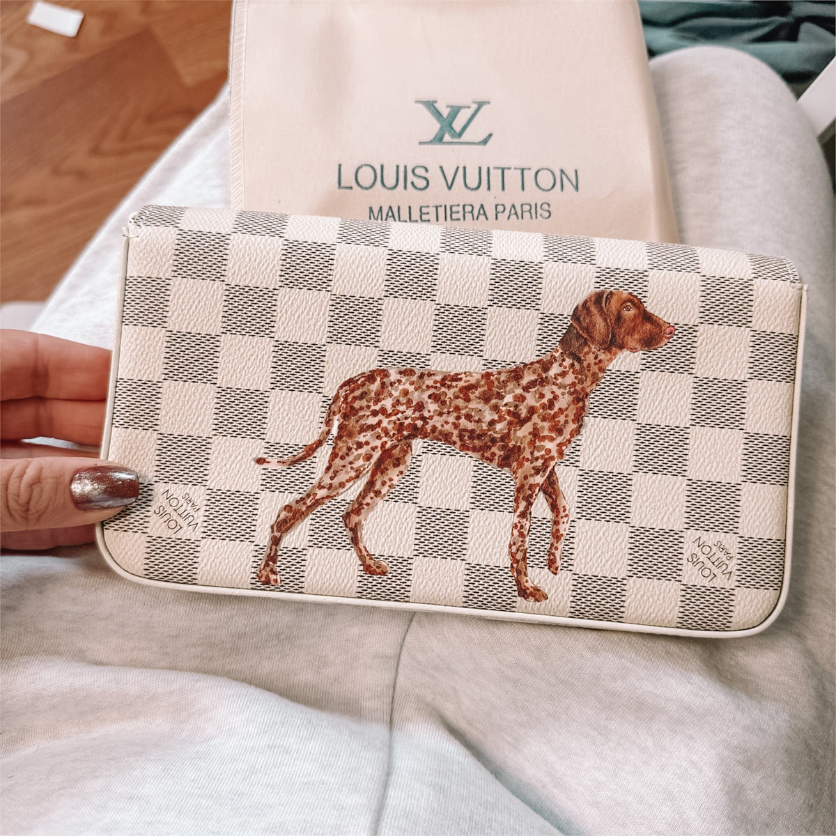 GSP Cross body bag white checkered