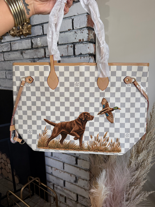 Chocolate Labrador Tote