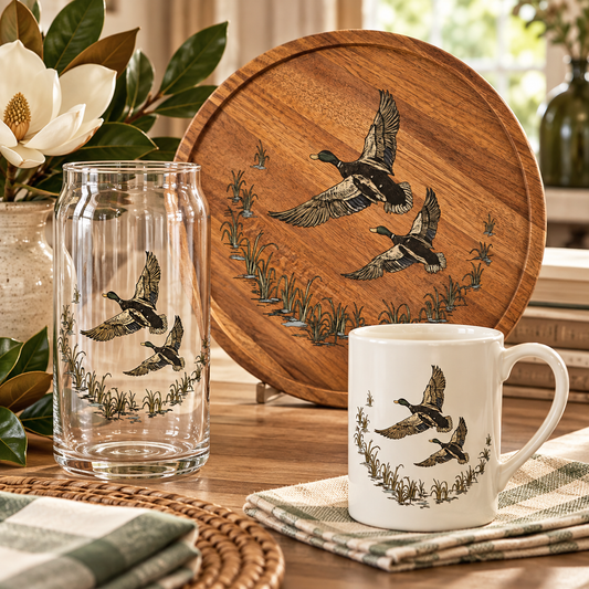 Vintage waterfowl kitchen