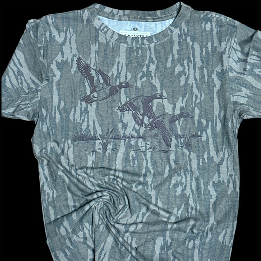 Mallard Migration Vintage Inspired Bottomland Camo Tee