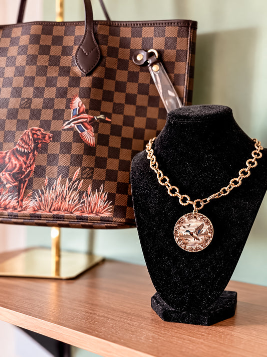 Mallard Duck Pendant Necklace
