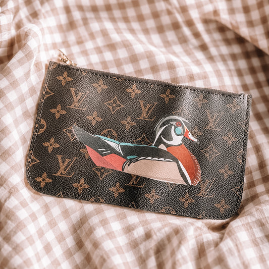 Wood Duck Lv Inspired Large Pouch