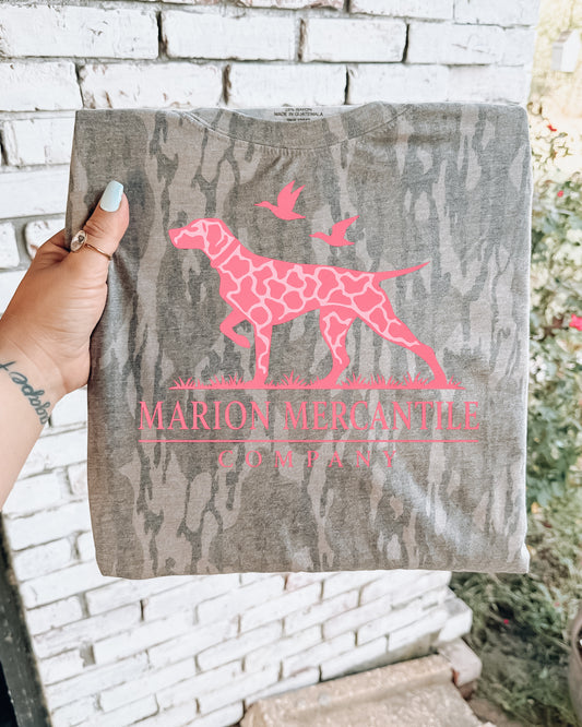 Pink Bird Dog Bottomland Tee