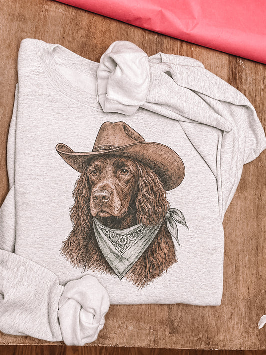 Cowboy Boykin Crewneck