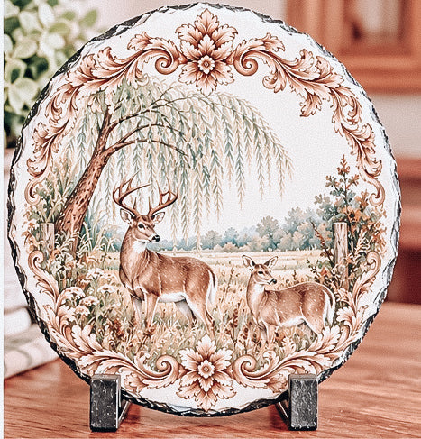 The Heritage Ridge Whitetail Tabletop Decor
