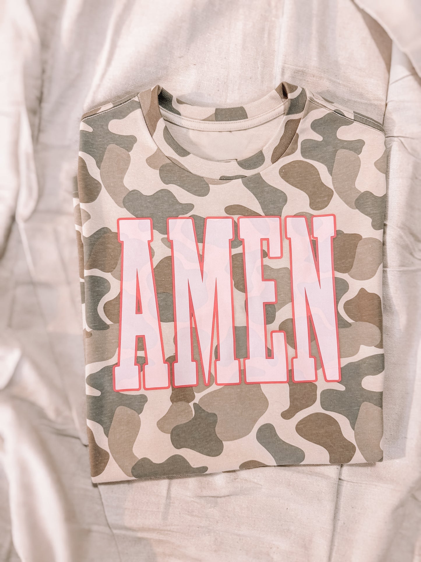 Duck Camo Amen Oversized Tee