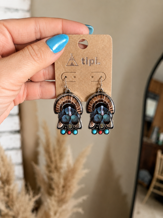 Turkey Trout Pendant Earrings