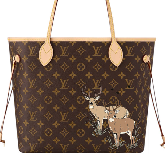 Twin Whitetail Canvas Tote