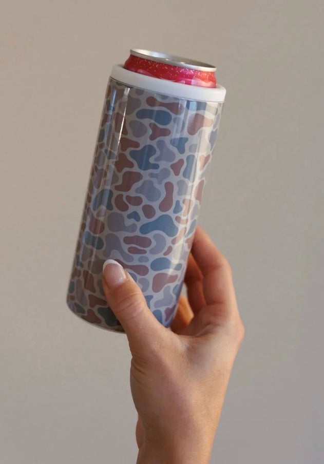 Camo Hard Slim Can Cooler
