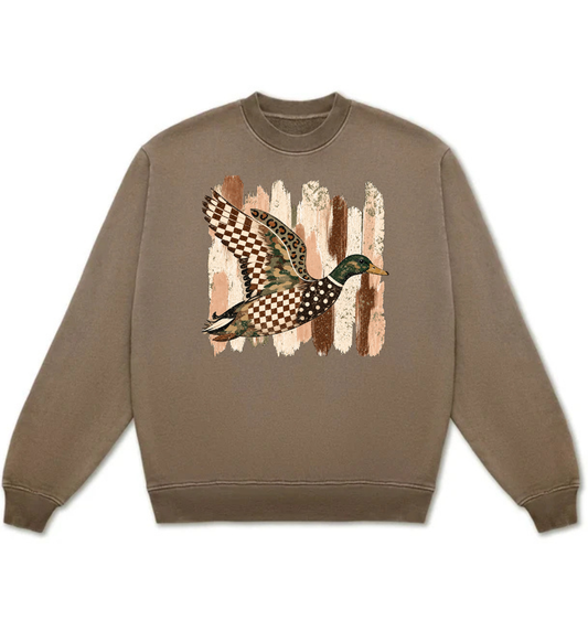 Mallard Mosaic heavyweight cotton crewneck