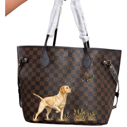 Yellow Lab Hunting Tote Bag