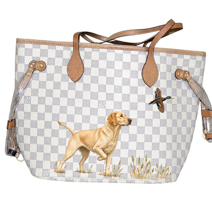 Yellow Lab Hunting Tote Bag