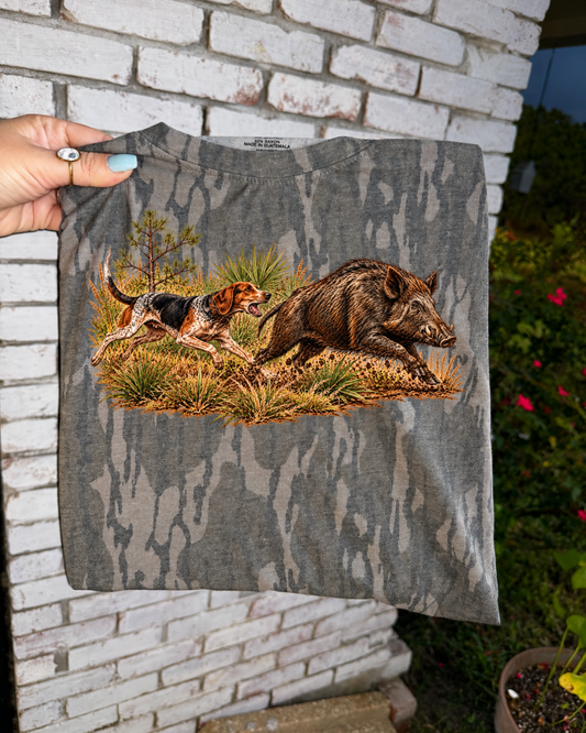 Hog Hunting Bottomland Tee