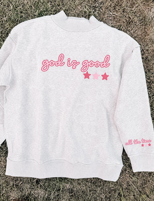 God is good Mockneck (Pink)