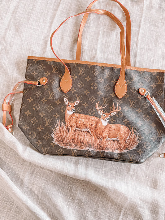 White Tail Buck Neverfull Tote