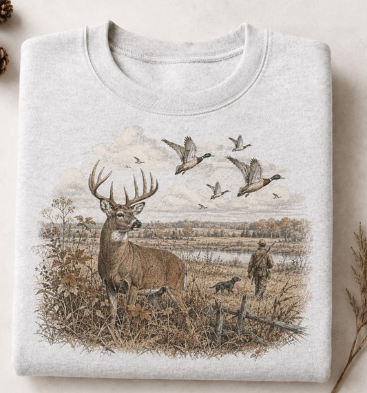 Whitetail Vintage Inspired Crewneck